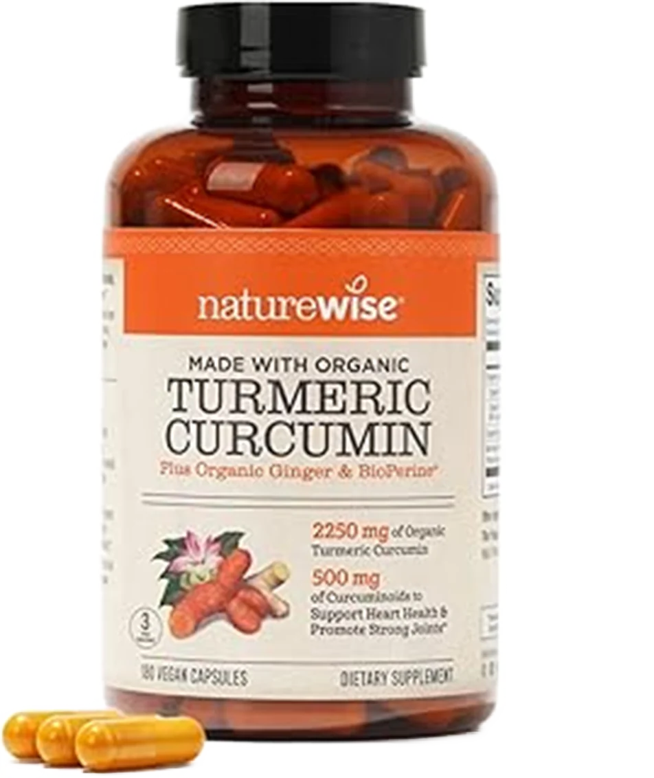 NatureWise Curcumin Turmeric 2250mg | 95% Curcuminoids & BioPerine...