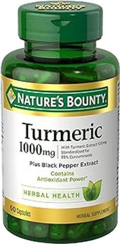 Nature's Bounty Turmeric With Black Pepper Extract, Supports Antioxidant...